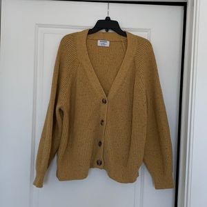 Old Navy Shaker Stitch Cardigan - Mustard